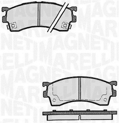 MAGNETI MARELLI Комплект тормозных колодок, дисковый тормоз 363916060296